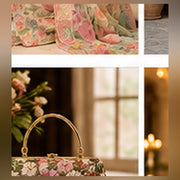 Hand Embroidered Clutch (Full Embroidery) – 06 Seated Lifestyle