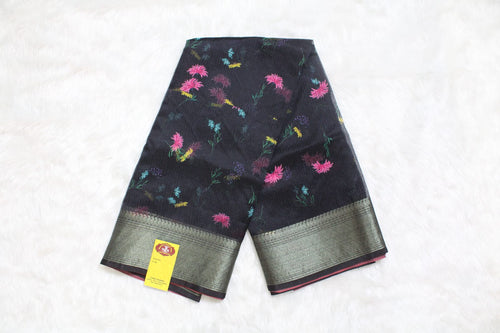 Kota Doriya Saree – Black