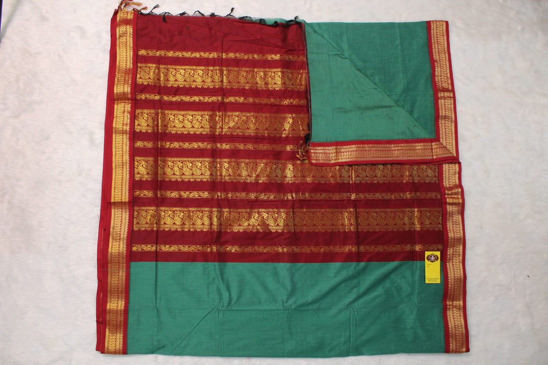 SICO Banarasi Saree – mehendi green