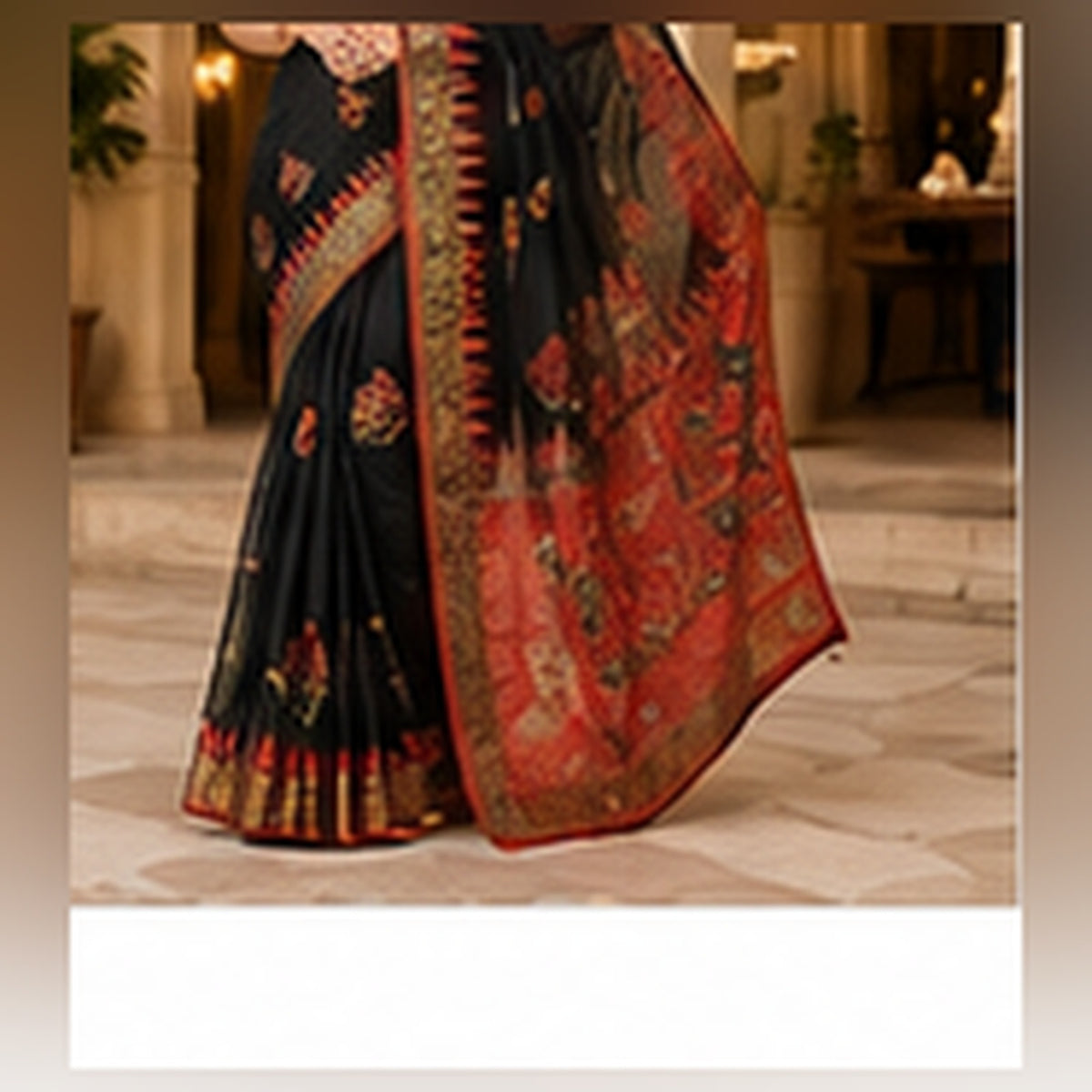 Cross-stitched Kota silk saree – 07 Gathering Lifestyle