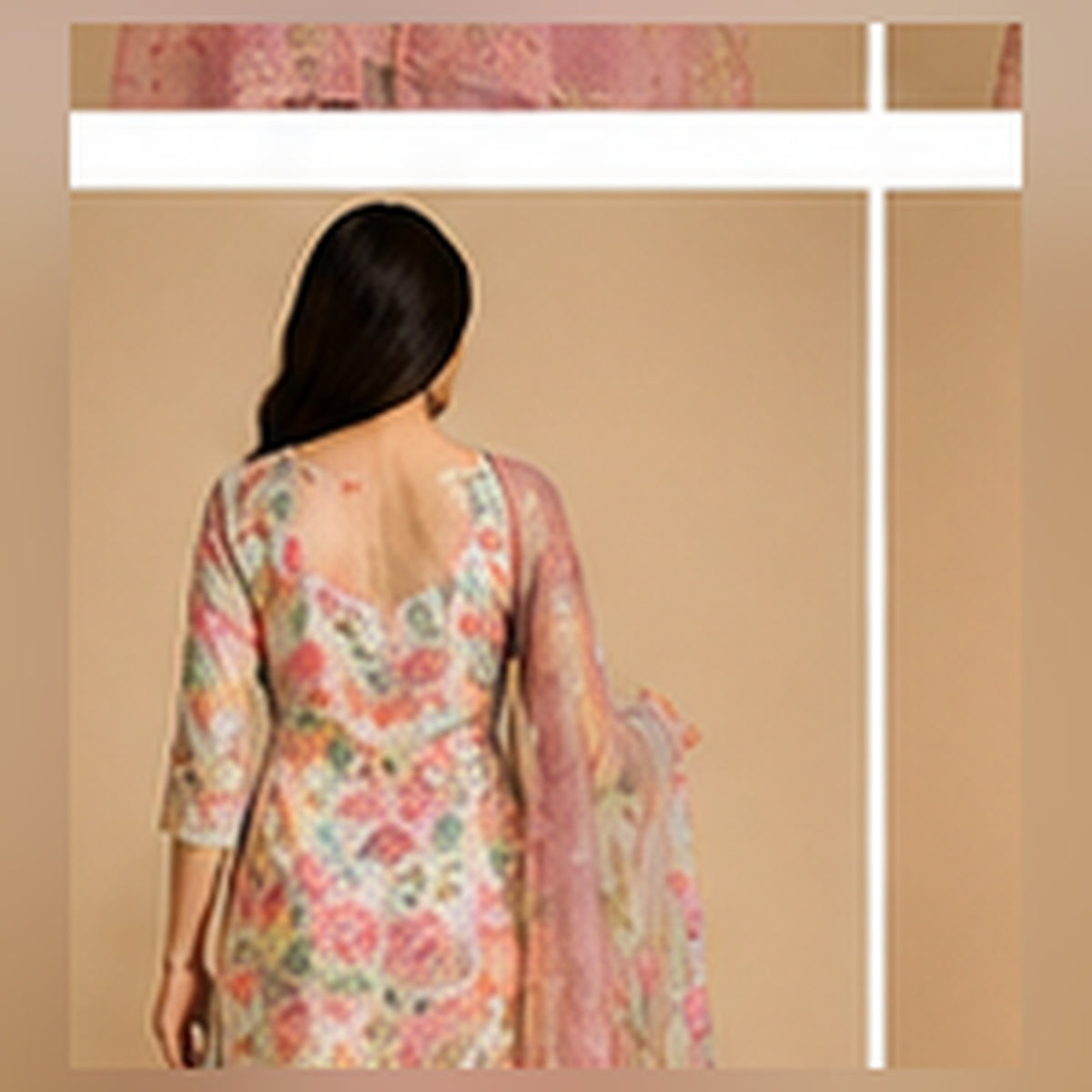 Digital Printed Premium Kota Doriya 2 Piece Suits – 03 Back View